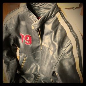 Genuine Leather vintage style riding jacket